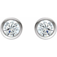 14K White 1/2 CTW Diamond Earrings 2