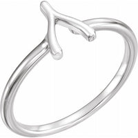 Sterling Silver Wishbone Ring 1