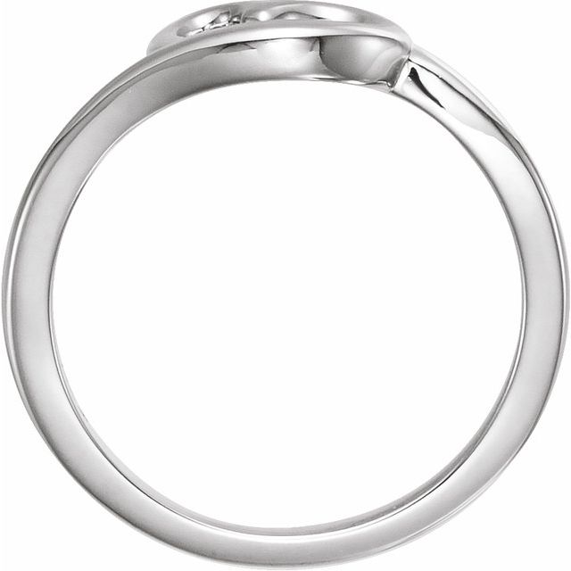 Sterling Silver Heart Youth Ring 2
