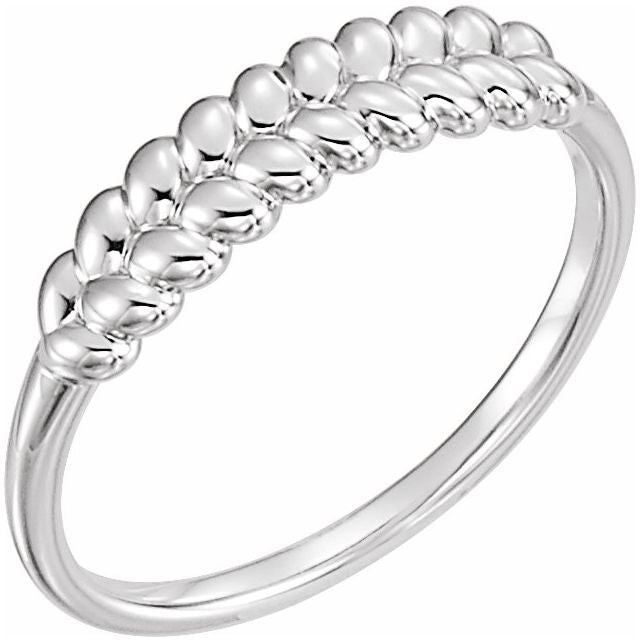 Sterling Silver Rope Ring 1
