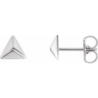 Sterling Silver Pyramid Earrings 1