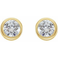 14K Yellow 1/2 CTW Diamond Earrings 2
