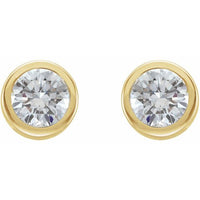 14K Yellow 1/2 CTW Diamond Earrings 2