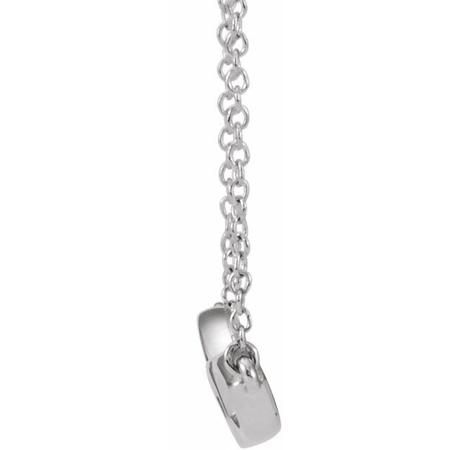 14K White Geometric 16-18" Necklace 2