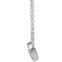 14K White Geometric 16-18" Necklace 2