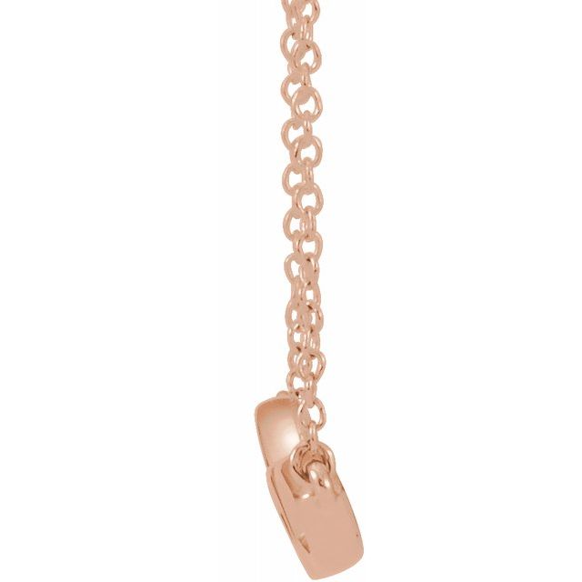 14K Rose Geometric 16-18" Necklace 2