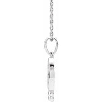 Sterling Silver Beaded Disc 16-18" Necklace 2