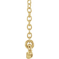 14K Yellow .07 CTW Petite Diamond Bar 16-18" Necklace 2