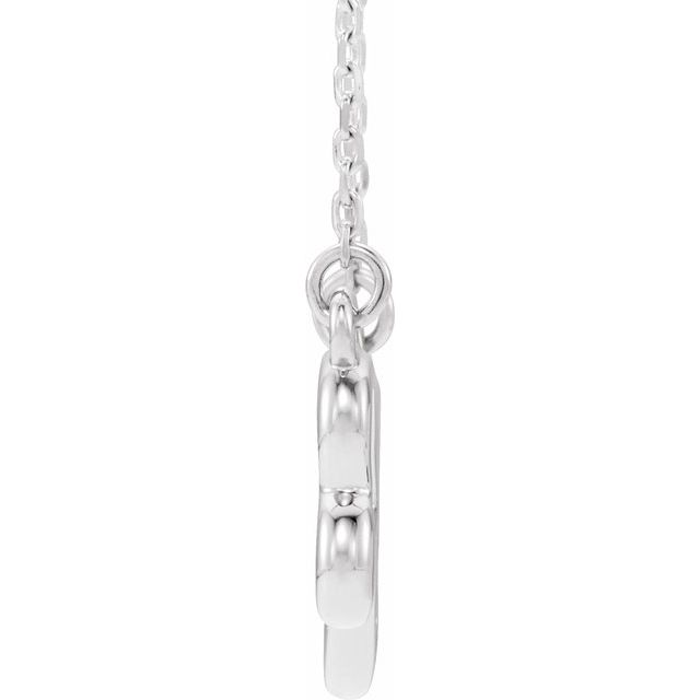 Platinum Infinity-Inspired Heart 16-18" Necklace 2