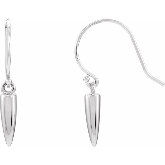 Sterling Silver Geometric Dangle Earrings 1