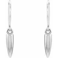 Sterling Silver Geometric Dangle Earrings 2