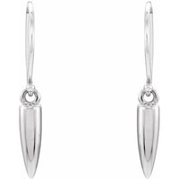 Sterling Silver Geometric Dangle Earrings 2