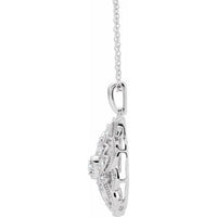 Sterling Silver 1/6 CTW Diamond 16-18" Necklace 2
