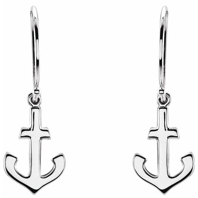 Petite Anchor Earrings 2