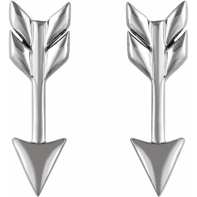 Sterling Silver Arrow Earrings 2