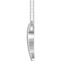 14K White 1/5 CTW Diamond 16-18" Bar Necklace 2
