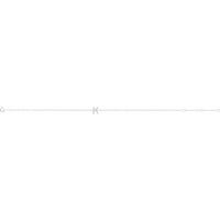 14K White .05 CTW Diamond Initial K 6-7" Bracelet 2