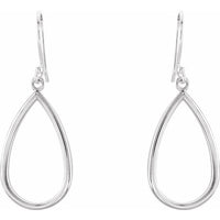 Sterling Silver Pear Shaped Earrings 2