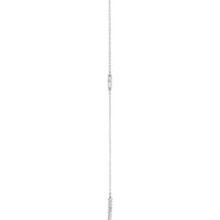 14K White 1/6 CTW Diamond Circle 16-18" Bar Y Necklace 2