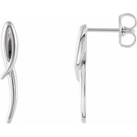 Sterling Silver Freeform Earrings 1