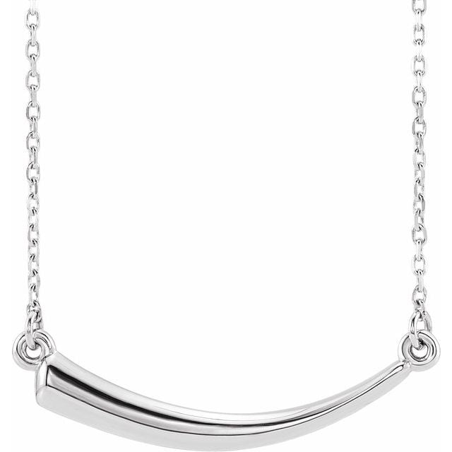 Sterling Silver Horn 16-18" Necklace 1