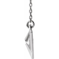 Sterling Silver Pyramid 16-18" Necklace 2