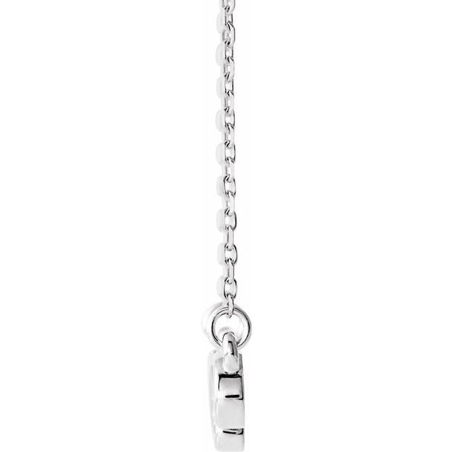 Sterling Silver Infinity-Inspired Heart 16-18" Necklace 2