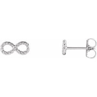 Sterling Silver Infinity-Inspired Rope Earrings 1