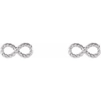 Sterling Silver Infinity-Inspired Rope Earrings 2