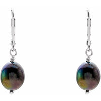 Freshwater Cultured Pearl Lever Back Earrings 2