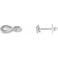 Sterling Silver Infinity-Inspired Earrings 1