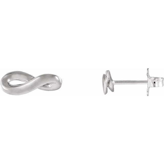Sterling Silver Infinity-Inspired Earrings 1