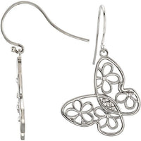 Sterling Silver Floral-Inspired Earrings 1