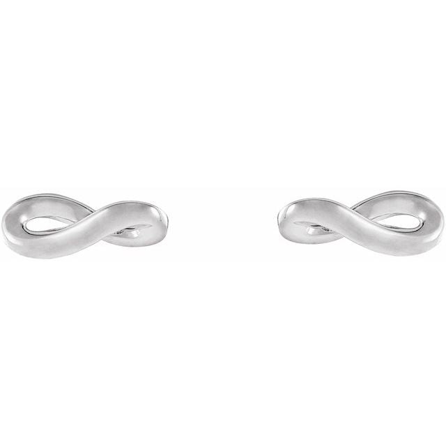 Sterling Silver Infinity-Inspired Earrings 2