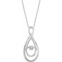 Sterling Silver 1/10 CT Mystara Diamond® 18" Necklace - TreasureFineJeweler