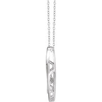 Sterling Silver 1/10 CT Mystara Diamond® 18" Necklace - TreasureFineJeweler