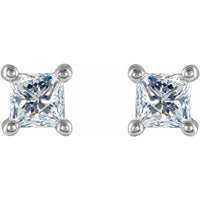 14K White 1/4 CTW Diamond Earrings 2