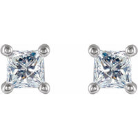 14K White 1/4 CTW Diamond Earrings 2