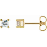 14K Yellow 1/4 CTW Diamond Earrings 1