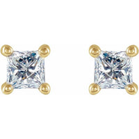 14K Yellow 1/4 CTW Diamond Earrings 2