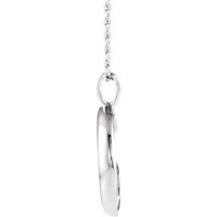 Sterling Silver Crescent Moon 16-18" Necklace 2