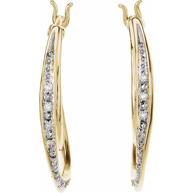 Diamond Hoop Earrings 2