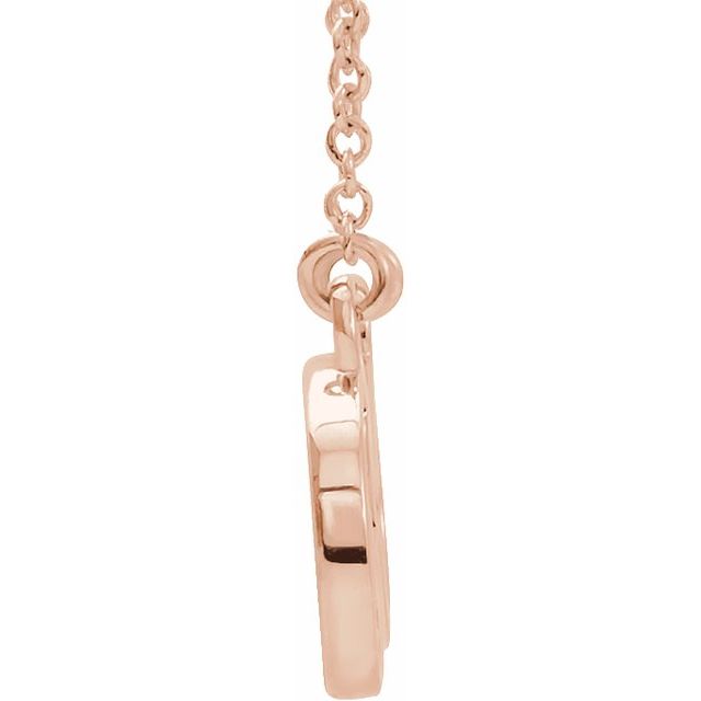 14K Rose 27.5x8.4 mm Infinity-Inspired Love 17" Necklace 2