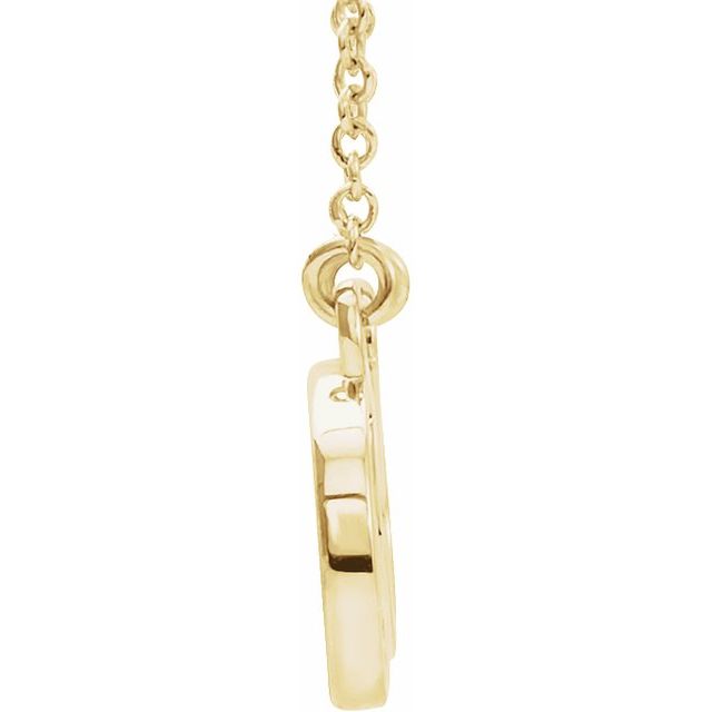 14K Yellow 27.5x8.4 mm Infinity-Inspired Love 17" Necklace 2