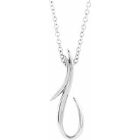 Sterling Silver Freeform 16-18" Necklace 1