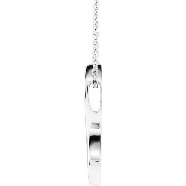 Sterling Silver Freeform 16-18" Necklace 2