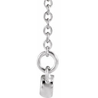 Sterling Silver Infinity-Inspired 16-18" Bar Necklace 2