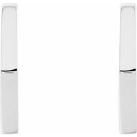 Sterling Silver Geometric Hoop Earrings 2