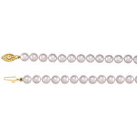14K Yellow 6-6.5 mm Akoya Cultured Pearl 24" Strand 2