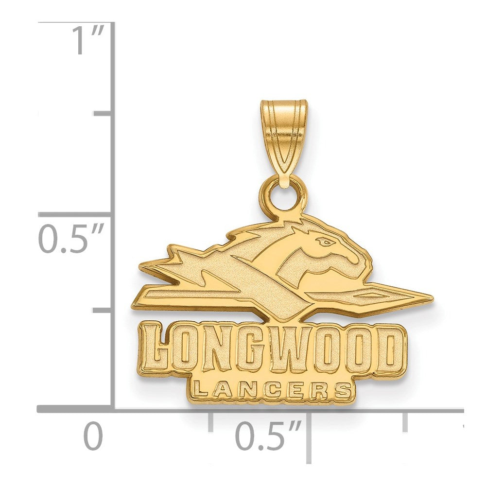 14ky  Longwood University Small Pendant